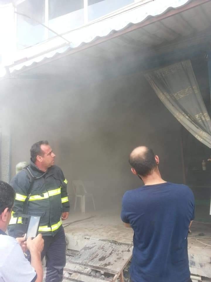 Samandağ’da İş Yeri Yangını