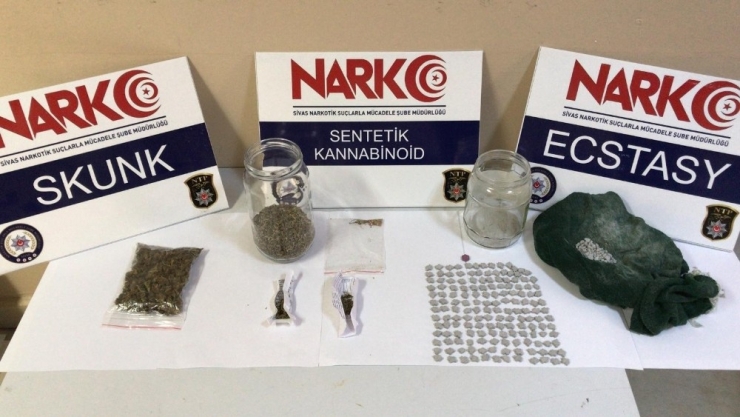 Sivas’ta Uyuşturucu Uygulamalarında 4 Kişi Tutuklandı