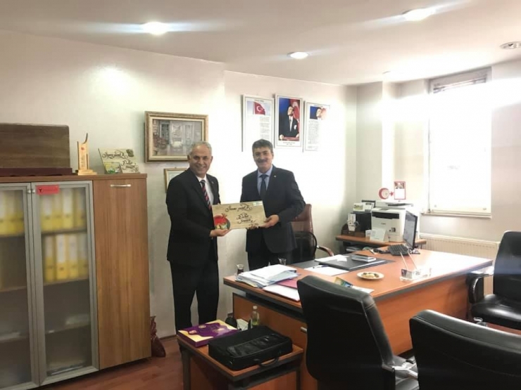 Başkan Yaman’dan Halk Eğitim Müdürü Yıldız’a Ziyaret
