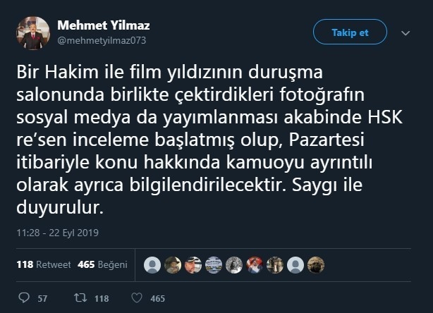 Kıvanç Tatlıtuğ İle Fotoğraf Çektiren Kadın Hakim Hakkında İnceleme Başlatıldı