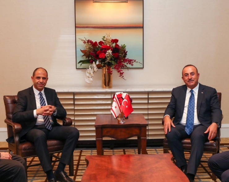 Bakan Çavuşoğlu, Kktc’li Mevkidaşı Özersay İle Görüştü