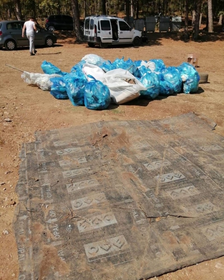 4 Saatte Yarım Ton Çöp Topladılar