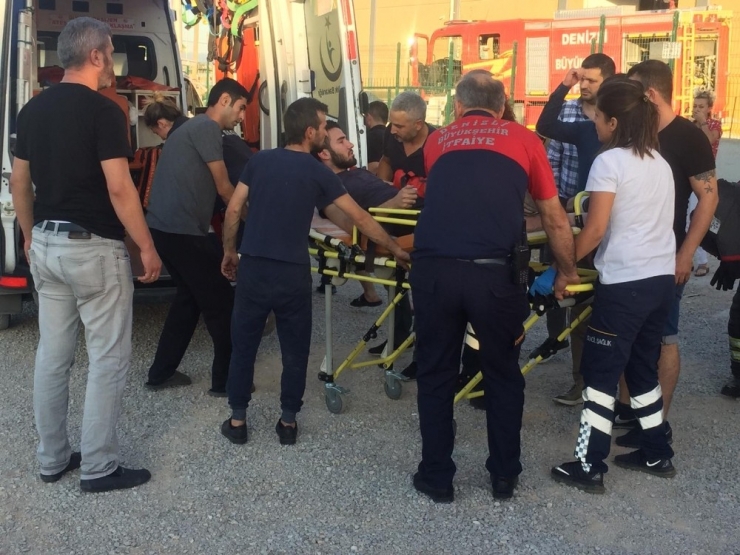 Elini 1 Tonluk Basınçla Çalışan Silindirler Arasına Sıkıştırdı