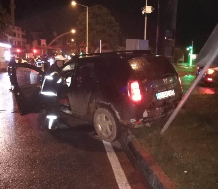 Fatsa’daki Trafik Kazası Güvenlik Kamerasında