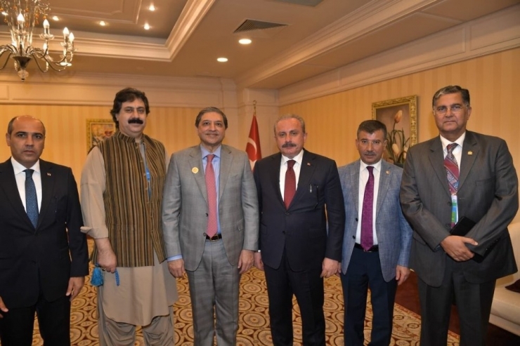 Tbmm Başkanı Şentop, Pakistan Senato Başkan Yardımcısı Mandviwalla’yı Kabul Etti