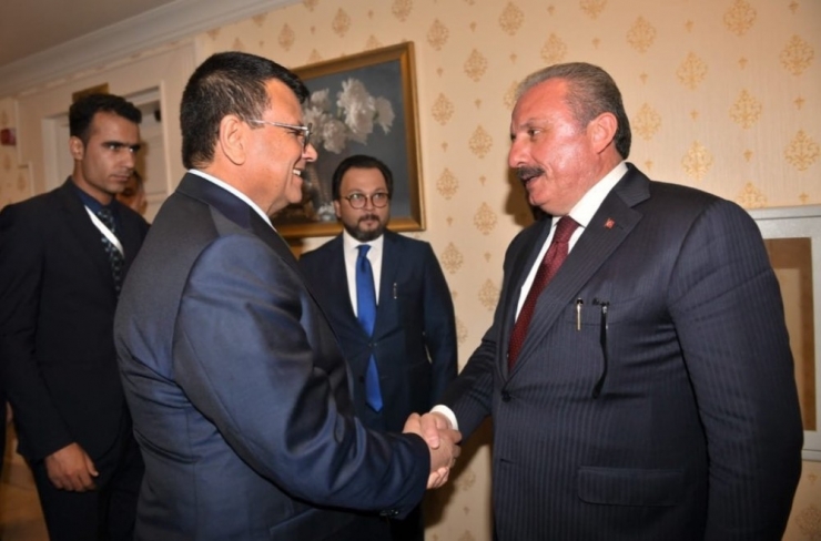 Tbmm Başkanı Şentop, Afganistan Meclis Başkanı Rahmani İle Bir Araya Geldi