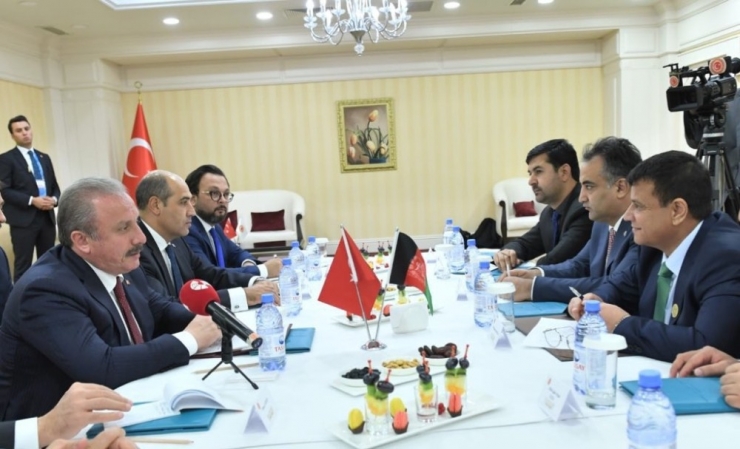 Tbmm Başkanı Şentop, Afganistan Meclis Başkanı Rahmani İle Bir Araya Geldi