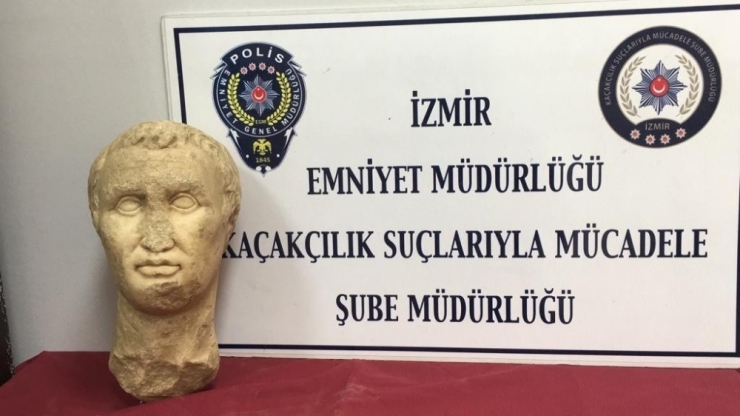 Tarihi Eser Operasyonu: 2 Bin 100 Yıllık Heykel Başı Ele Geçirildi