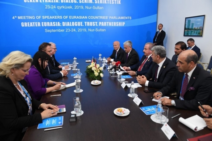 Tbmm Başkanı Şentop, Alman Federal Meclisi Başkanvekili Friedrich İle Görüştü