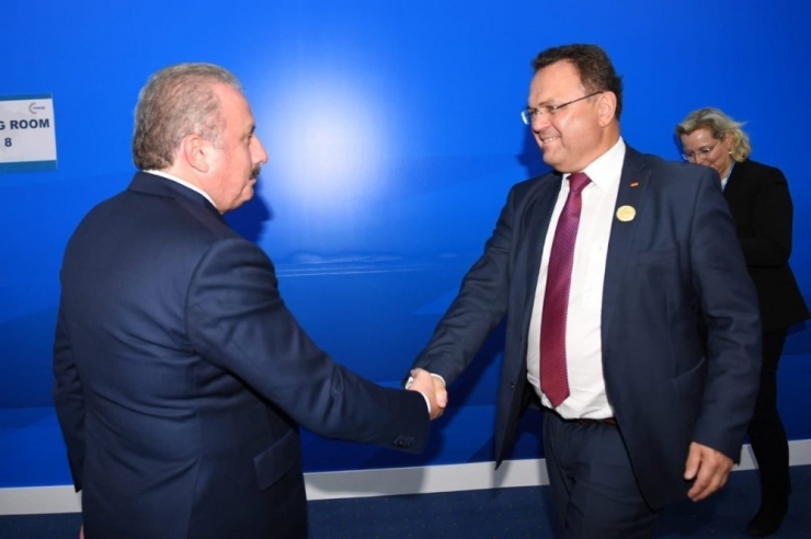 Tbmm Başkanı Şentop, Alman Federal Meclisi Başkanvekili Friedrich İle Görüştü