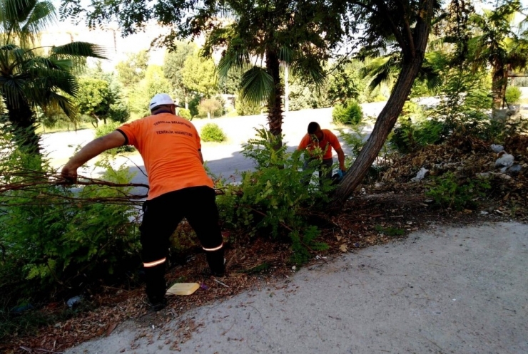 Toroslar’da Yeşil Alanlara Bahar Bakımı