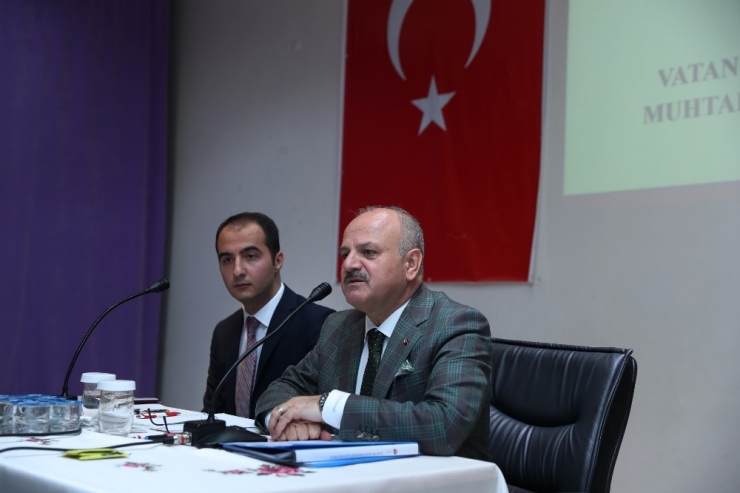 Vali Çakacak, Mihalgazi İlçe Muhtarlarının İstek Ve Taleplerini Dinledi