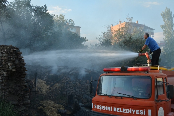 Sivas’ta Samanlık Yangını