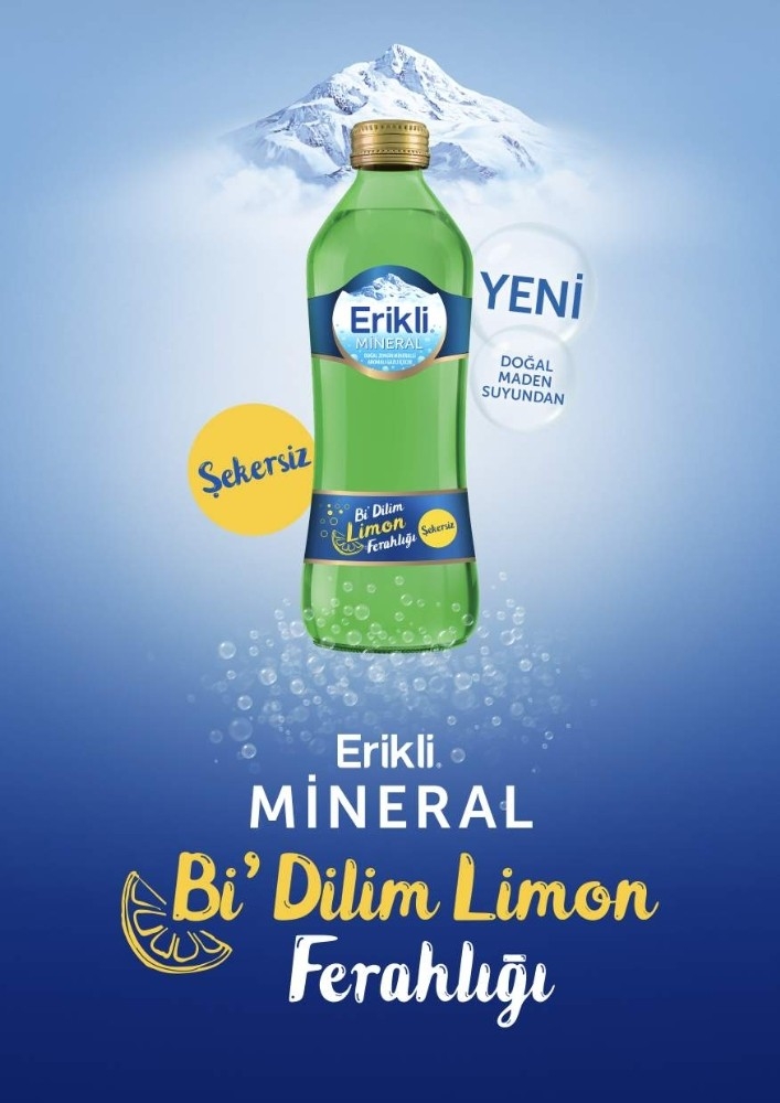 Erikli Mineral’in Yeni Ürünü “Bi’ Dilim Limon Ferahlığı” Tüketiciyle Buluşuyor