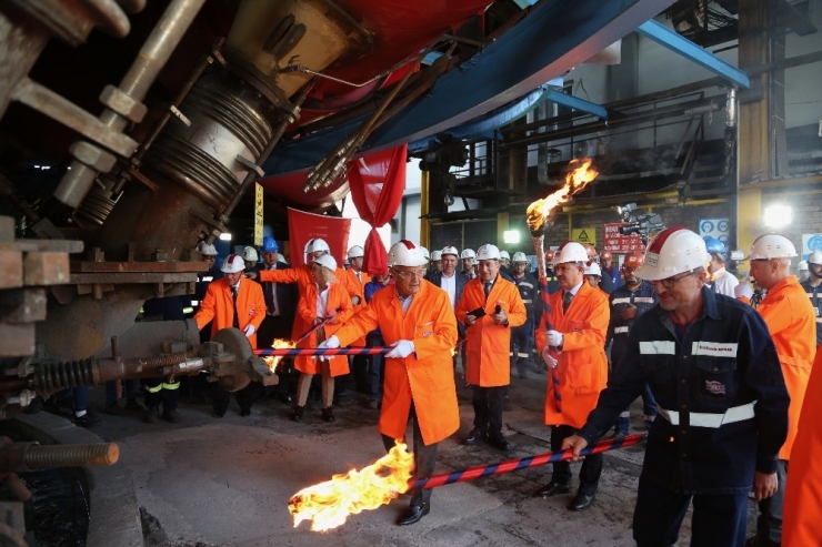 Kardemir’de Yenilenen Yüksek Fırın Ateşlendi