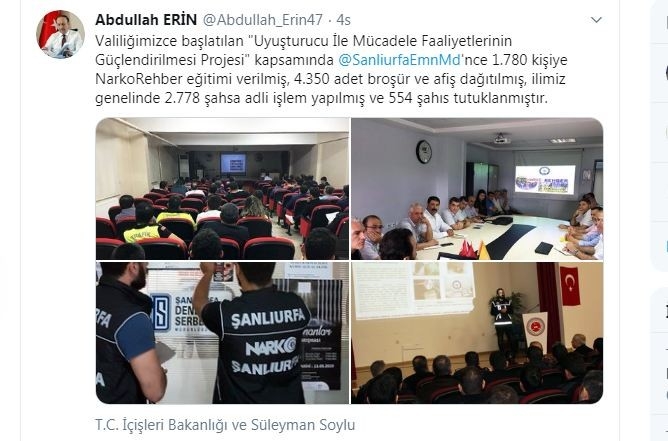 Şanlıurfa’da Bir Yılda 554 Kişi Uyuşturucudan Tutuklandı