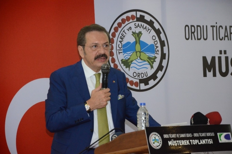 Tobb Başkanı Hisarcıklıoğlu: "Karadeniz-akdeniz Yolu Ordu’yu Orta Doğu’ya Bağlayacak”