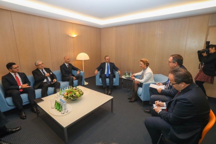 Bakan Çavuşoğlu, Avrupa Konseyi Genel Sekreteri Buric İle Görüştü