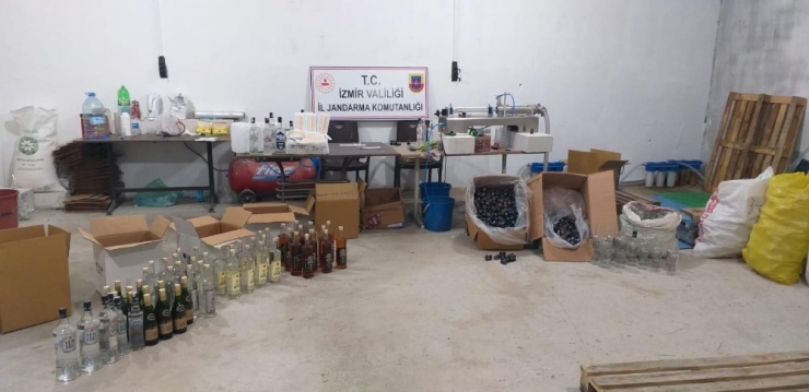 Kameralarla Korunan Sahte İçki İmalathanesine Operasyon