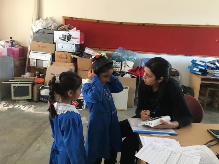 Minik Öğrencilere İşitme Tarama Testleri Başladı