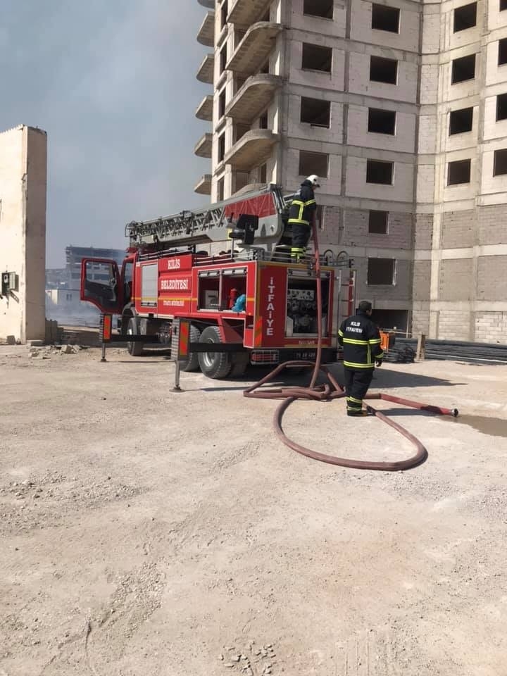İnşaat Halindeki Binada Yangın Çıktı