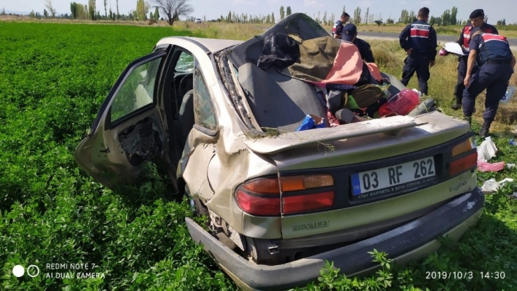 Otomobil Takla Attı: 4 Yaralı