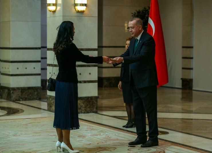 Cumhurbaşkanı Erdoğan, Estonya Büyükelçisini Kabul Etti