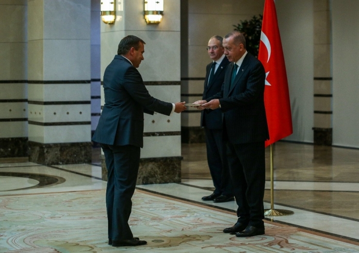 Cumhurbaşkanı Erdoğan, Slovenya Büyükelçisini Kabul Etti