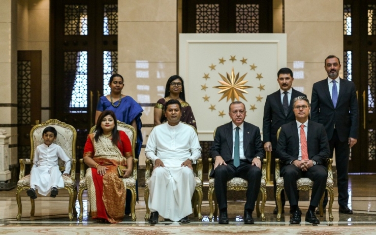 Cumhurbaşkanı Erdoğan, Sri Lanka Büyükelçisini Kabul Etti