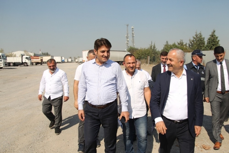 Başkan Büyükgöz’den Kamyoncular Garajında Denetim