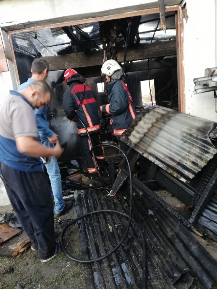 Bingöl’de Atölye Yangını