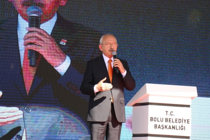 Kılıçdaroğlu, Bolu’da Temel Atma Törenine Katıldı