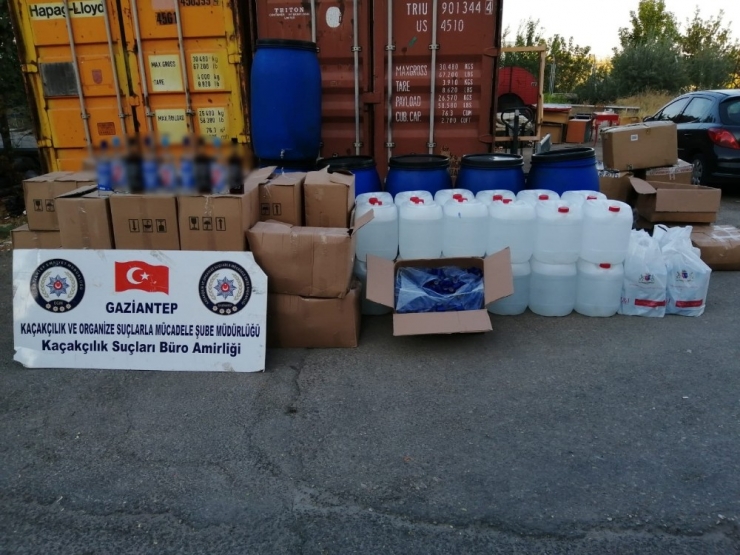 Gaziantep’te Kaçak İçki Operasyonu: 1 Gözaltı