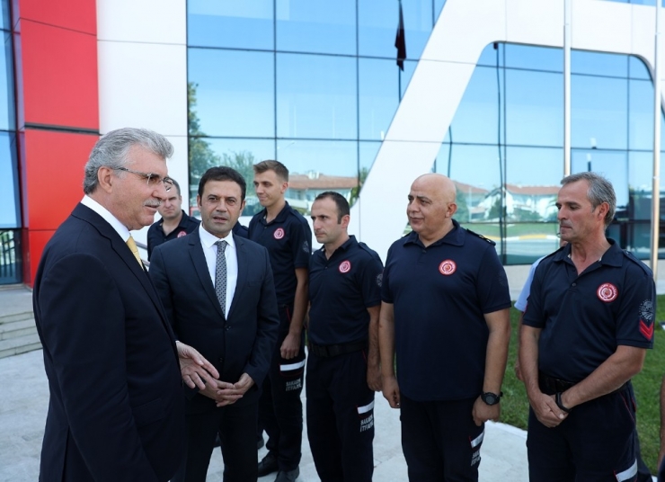 Başkan Yüce: “İtfaiye Teşkilatımız 7/24 Görevde”