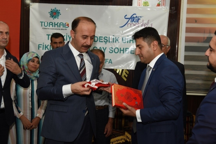 Vali Erin "Fikir Mektebi" Sohbetlerine Katıldı