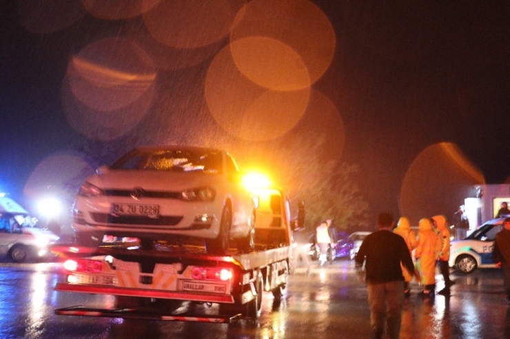 Bolu’da, Polis Evi’nin Çatısı Alev Alev Yandı