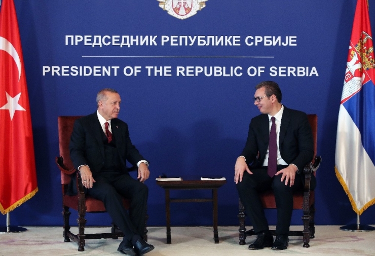 Cumhurbaşkanı Erdoğan, Sırp Mevkidaşı Vuviç İle Görüştü