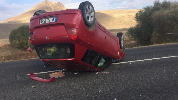Otomobil Takla Attı: 1 Ölü, 1 Yaralı