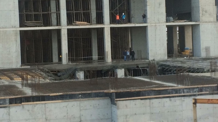 Trabzon’da Cami İnşaatında Çökme Meydana Geldi: 2 Yaralı