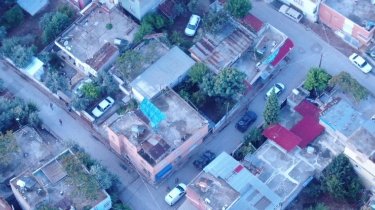 Torbacılara Şafak Baskını Havadan Görüntülendi