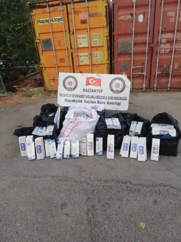 Gaziantep’te 6 Bin 250 Paket Kaçak Sigara Ele Geçirildi