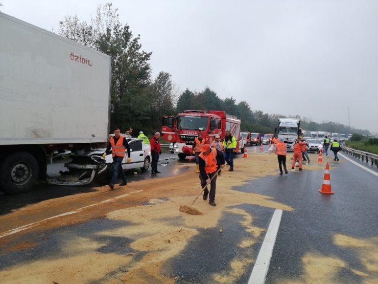 Tem’de 12 Araç Birbirine Girdi: 3 Yaralı