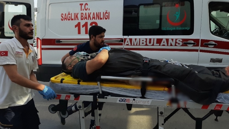 Bacağını Spiralle Kesen Kişi Ağır Yaralandı