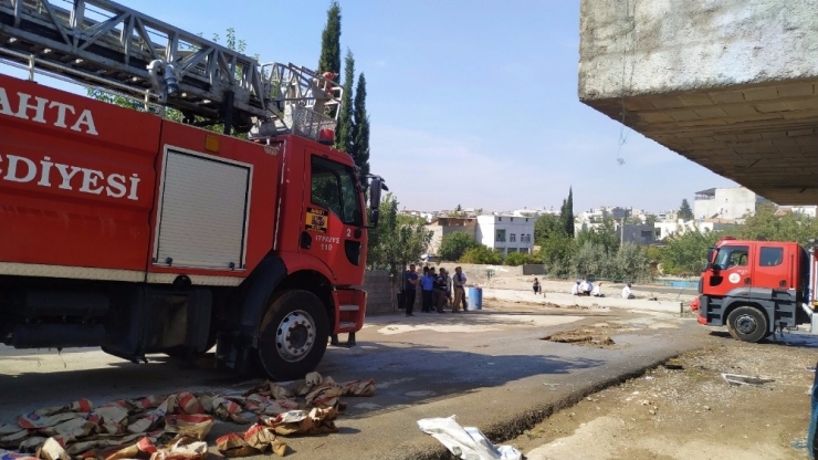 Kahta’da Ev Yangını