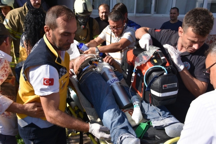 Gönen’de Elektrik Akımına Kapılan İşçi Ağır Yaralandı