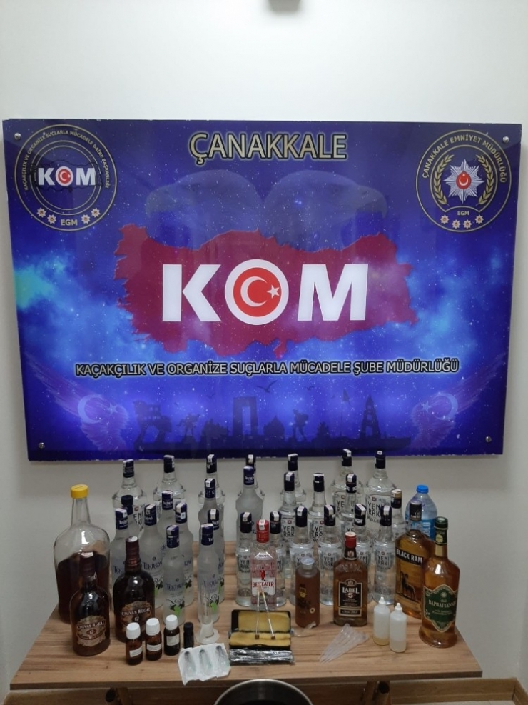 Çanakkale’de Sahte İçki Operasyonu: 1 Tutuklama
