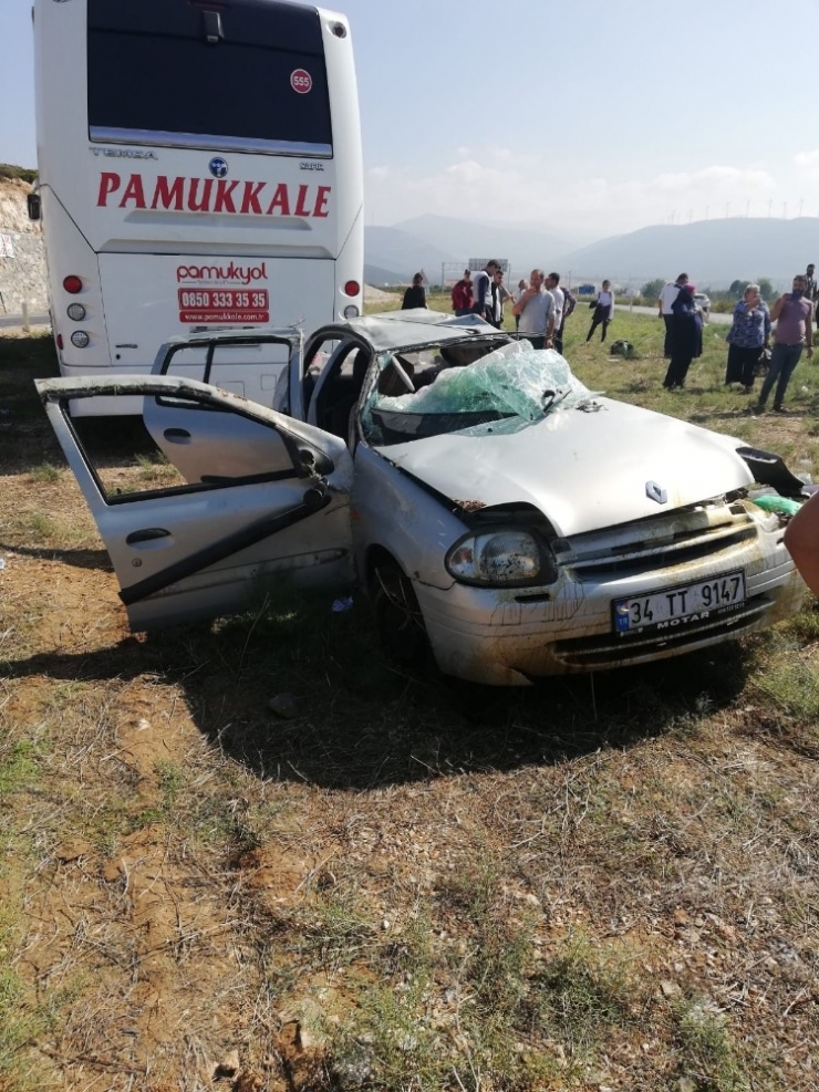 Didim Toki Kavşağında Feci Kaza2 Yaralı