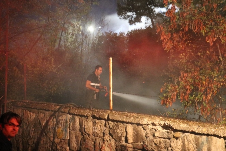 Sivas’ta Otluk Alanda Yangın