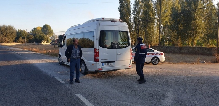 Şuhut’ta Öğrenci Servisleri Denetlendi