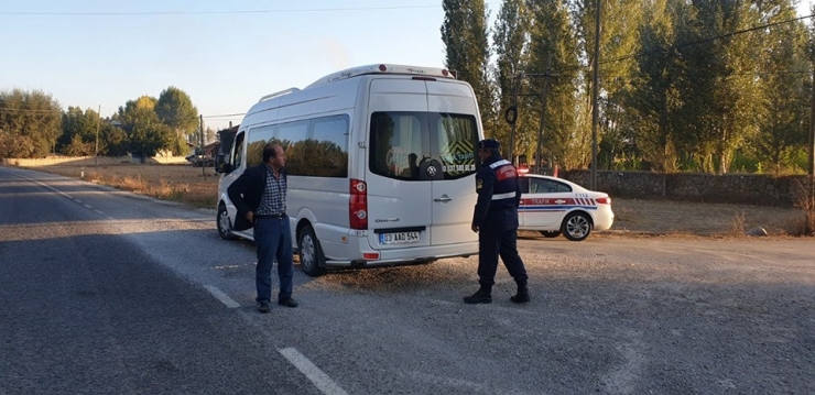 Şuhut’ta Öğrenci Servisleri Denetlendi
